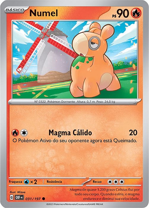 Numel (031/197) REV FOIL - Carta Avulsa Pokemon