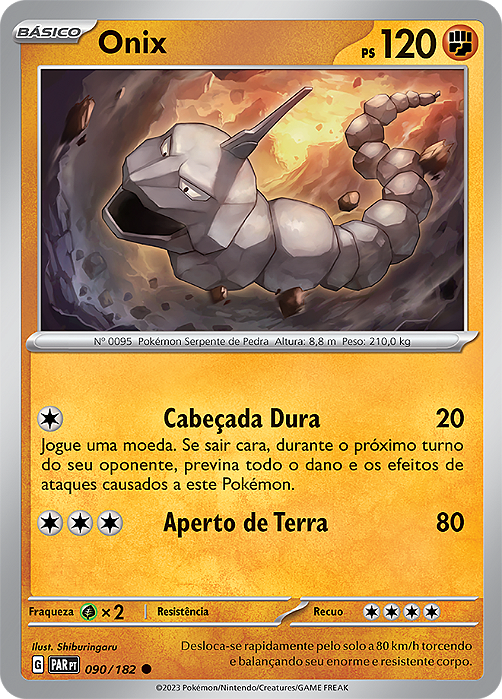 Onix (090/182) - Carta Avulsa Pokemon