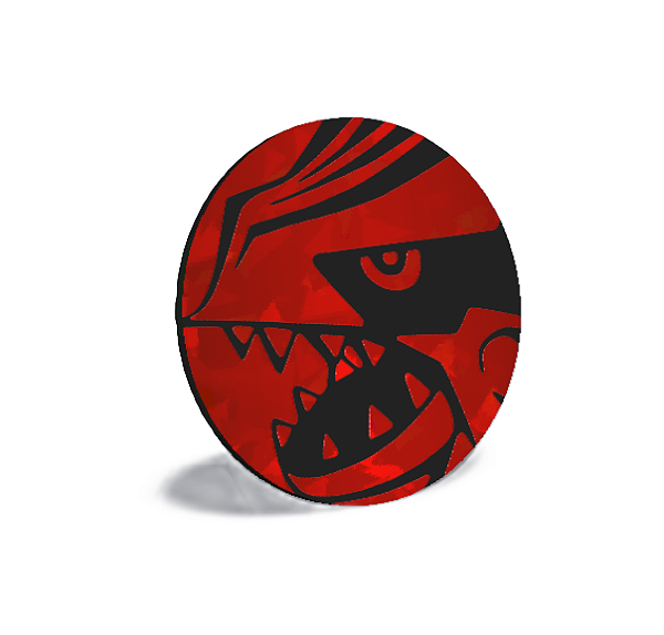 Moeda Colecionável  Groudon (Vermelho Craquelado) -  Jogo Pokemon TCG