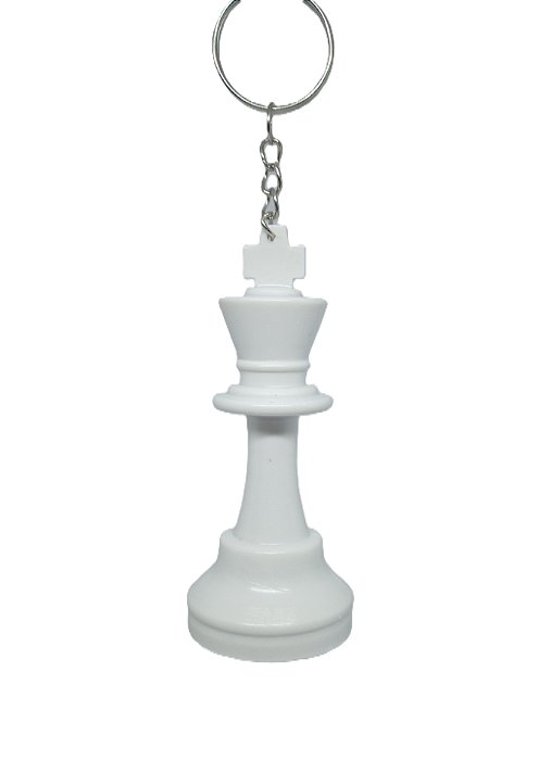 Chaveiro 3D Peça de Xadrez - Rei Branco 8,5 cm