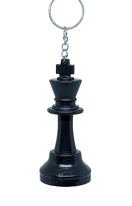 Chaveiro 3D Peça de Xadrez - Rei Preto 8,5 cm