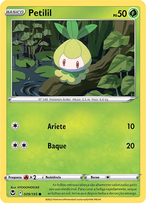 Petilil (009/195) - Carta Avulsa Pokemon