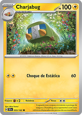 Charjabug (055/162) REV FOIL - Carta Avulsa Pokemon
