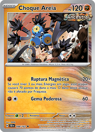 Choque Areia / Sandy Shocks (098/162) REV FOIL - Carta Avulsa Pokemon