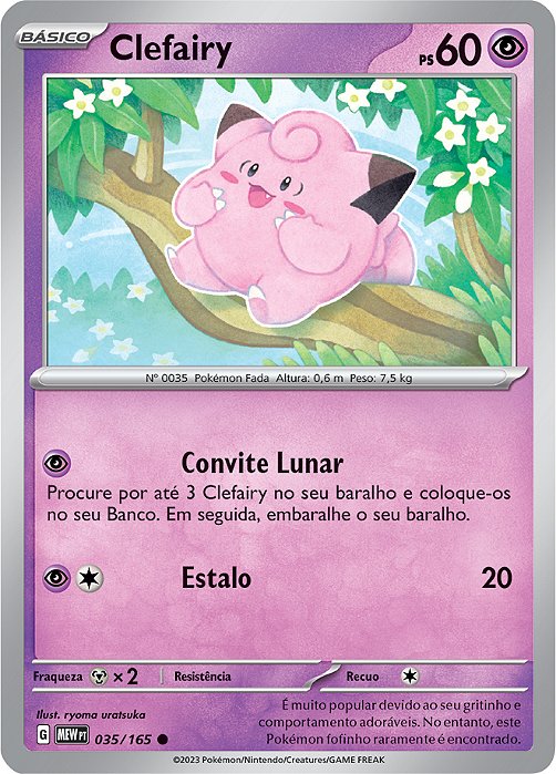 Clefairy (035/165) - Carta Avulsa Pokemon