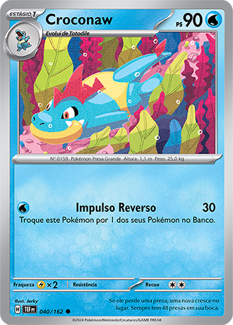 Croconaw (040/162) - Carta Avulsa Pokemon