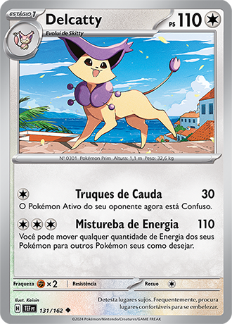 Delcatty (131/162) - Carta Avulsa Pokemon