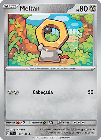 Meltan (116/162) - Carta Avulsa Pokemon