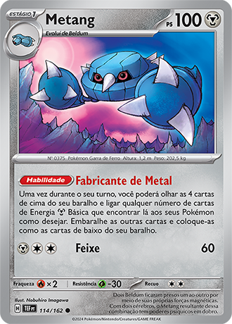 Metang (114/162) - Carta Avulsa Pokemon