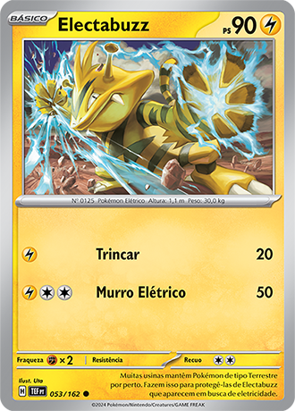 Electabuzz (053/162) - Carta Avulsa Pokemon