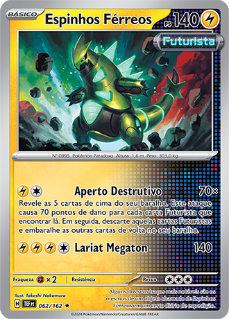 Espinhos Férreos / Iron Thorns (062/162) FOIL - Carta Avulsa Pokemon