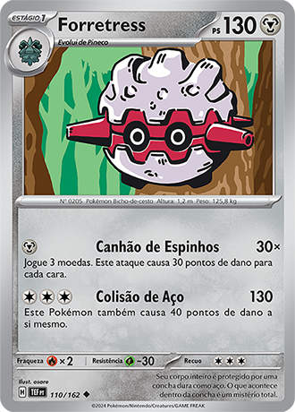 Forretress (110/162) - Carta Avulsa Pokemon