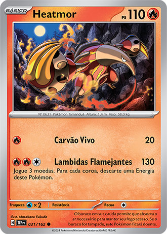 Heatmor (031/162) REV FOIL - Carta Avulsa Pokemon
