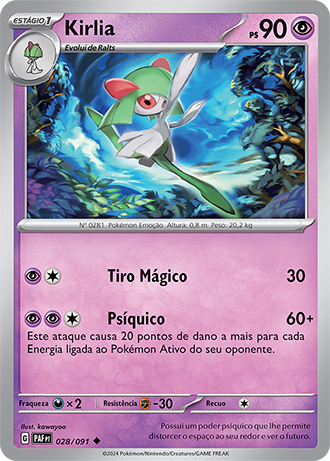 Kirlia (028/091) REV FOIL - Carta Avulsa Pokemon