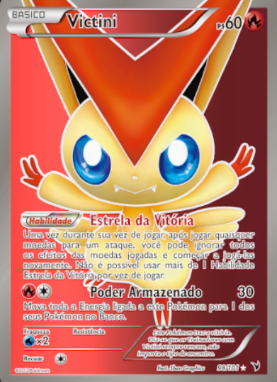 Victini (98/101) FOIL - Carta Avulsa Pokemon