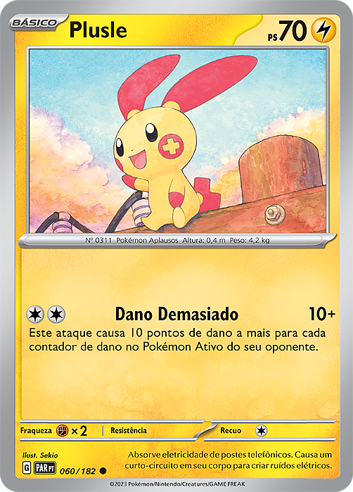 Plusle (060/182) - Carta Avulsa Pokemon