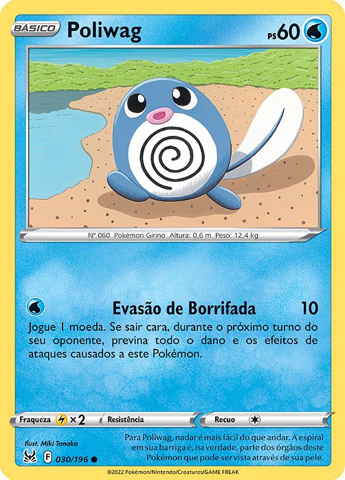 Poliwag (030/196) - Carta Avulsa Pokemon