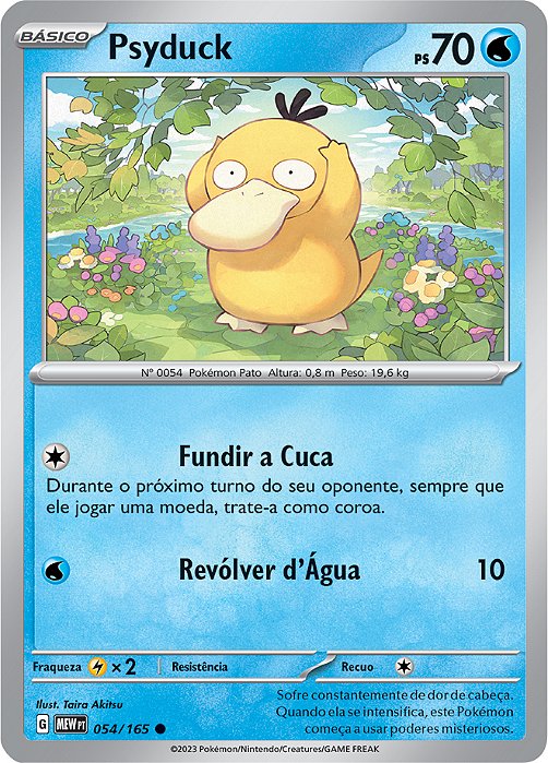Psyduck (054/165) - Carta Avulsa Pokemon