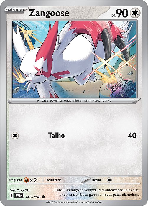 Zangoose (146/198) REV FOIL - Carta Avulsa Pokemon