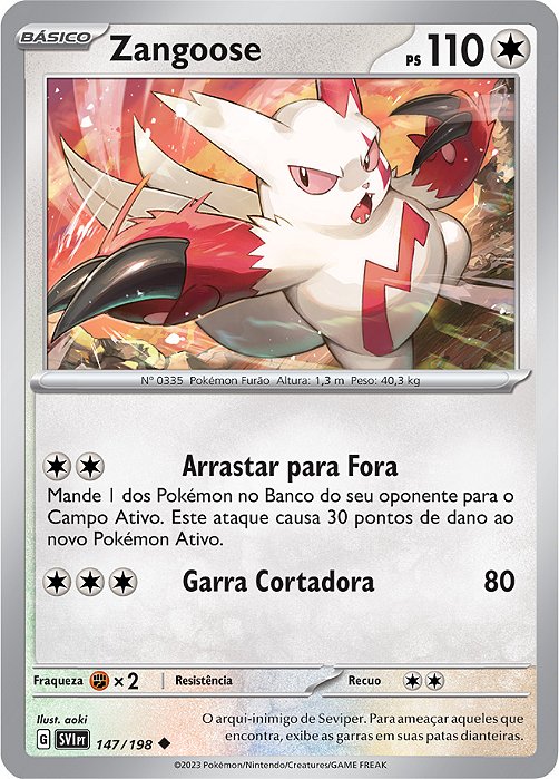 Zangoose (147/198) REV FOIL - Carta Avulsa Pokemon
