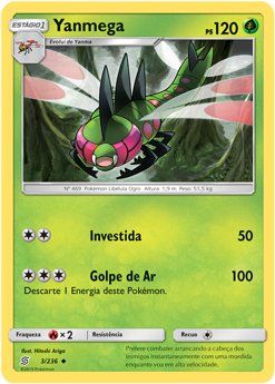 Yanmega (3/236) REV FOIL - Carta Avulsa Pokemon