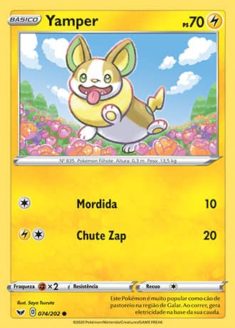 Yamper (74/202) - Carta Avulsa Pokemon