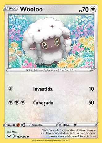 Wooloo (153/202) REV FOIL - Carta Avulsa Pokemon