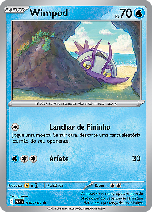 Wimpod (048/182) REV FOIL - Carta Avulsa Pokemon