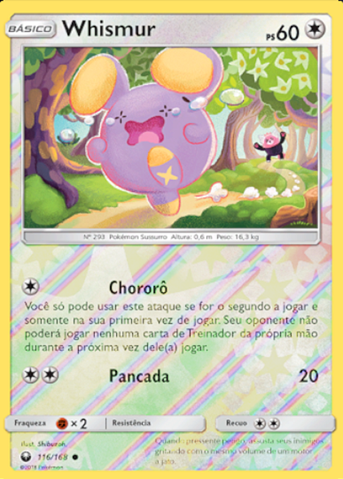 Whismur (116/168) REV FOIL - Carta Avulsa Pokemon