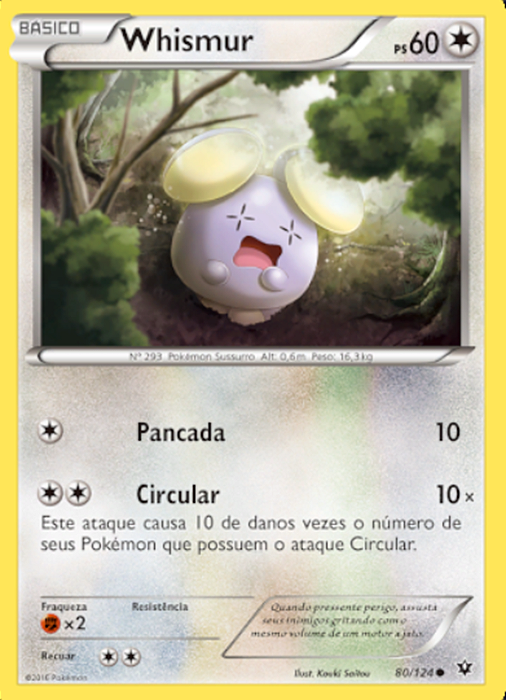 Whismur (80/124) - Carta Avulsa Pokemon