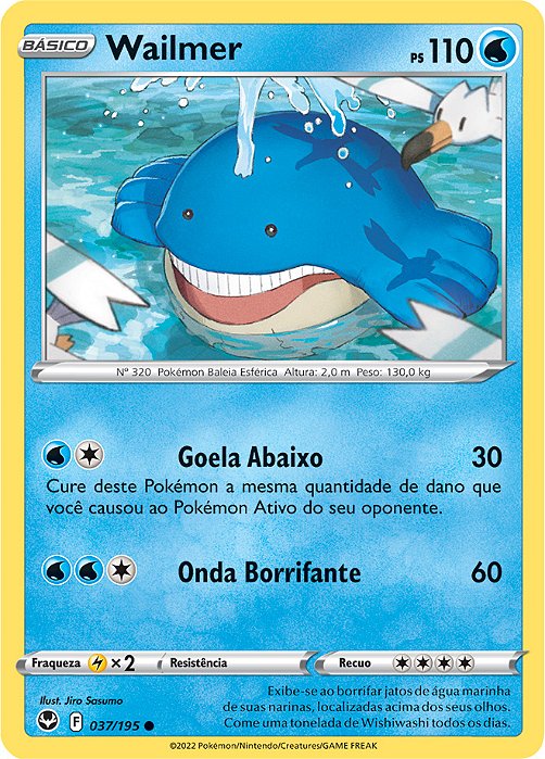 Wailmer (037/195) - Carta Avulsa Pokemon