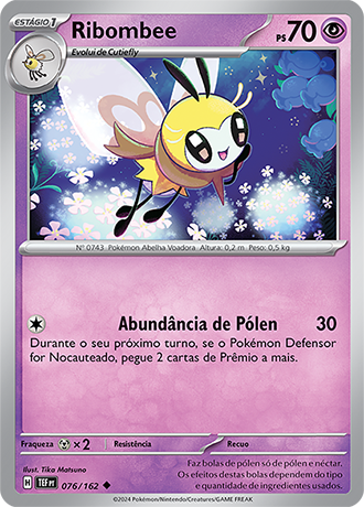 Ribombee (076/162) - Carta Avulsa Pokemon