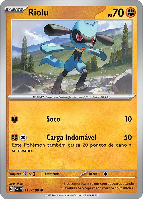 Riolu (113/198) - Carta Avulsa Pokemon