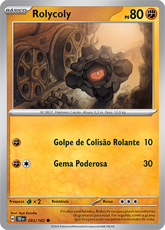 Rolycoly (093/162) - Carta Avulsa Pokemon