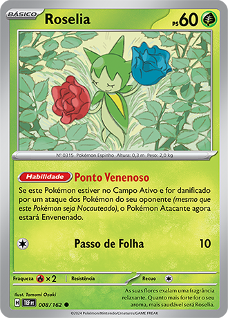 Roselia (008/162) - Carta Avulsa Pokemon