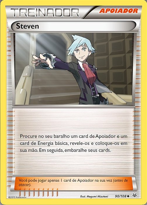 Steven (90/108) - Carta Avulsa Pokemon