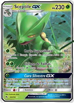Sceptile-GX (22/214) - Carta Avulsa Pokemon
