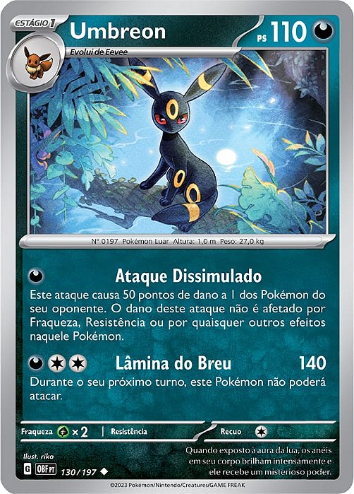 Umbreon (130/197) - Carta Avulsa Pokemon