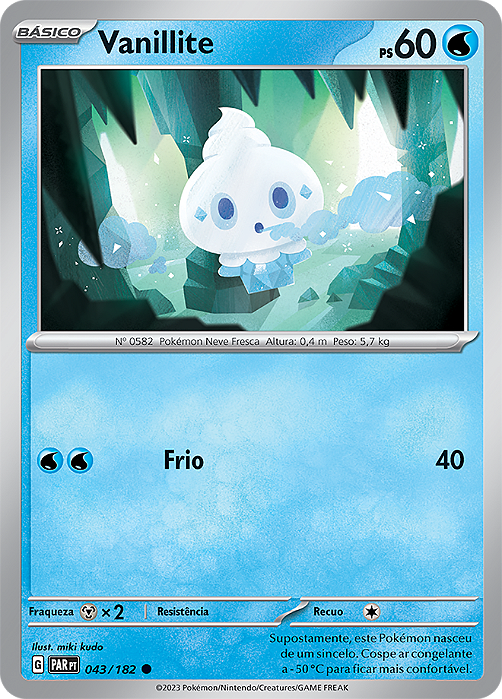 Vanillite (043/182) - Carta Avulsa Pokemon