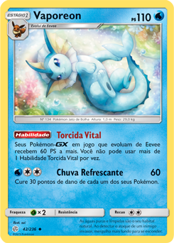 Vaporeon (42/236) - Carta Avulsa Pokemon
