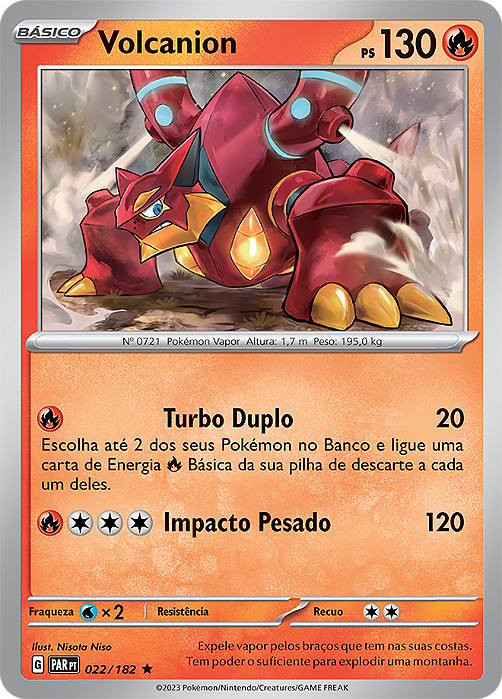 Volcanion (022/182) FOIL - Carta Avulsa Pokemon