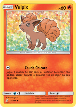 Vulpix (15/181) REV FOIL - Carta Avulsa Pokemon