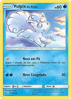 Vulpix de Alola / Alolan Vulpix (27/147) REV FOIL - Carta Avulsa Pokemon