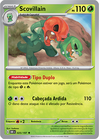 Scovillain (025/197) FOIL - Carta Avulsa Pokemon
