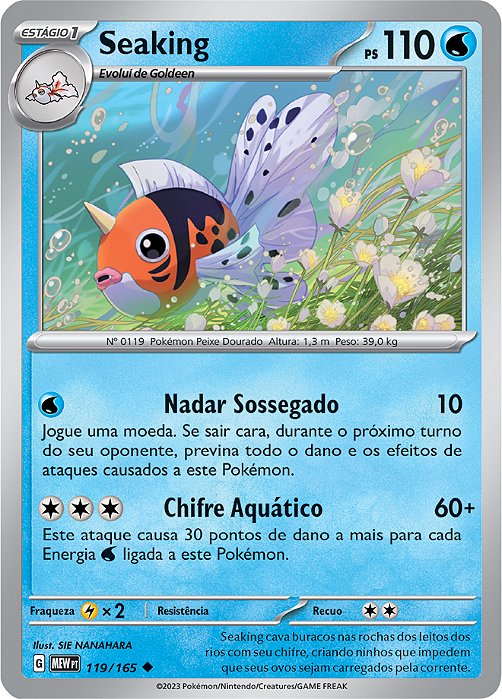 Seaking (119/165) - Carta Avulsa Pokemon