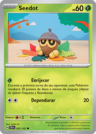 Seedot (003/162) - Carta Avulsa Pokemon