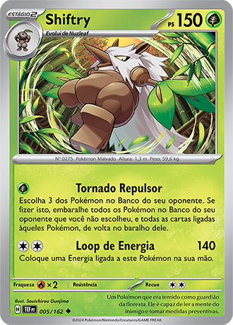 Shiftry (005/162) - Carta Avulsa Pokemon