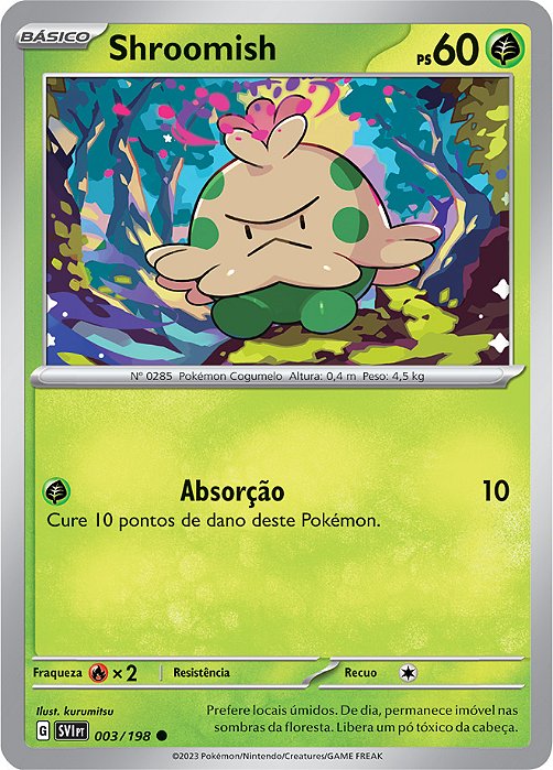 Shroomish (3/198) REV FOIL - Carta Avulsa Pokemon