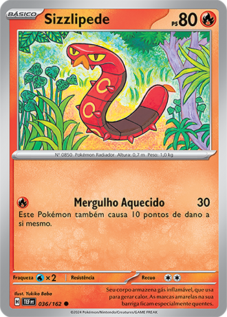 Sizzlipede (036/162) - Carta Avulsa Pokemon