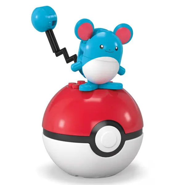 Marill e Pokebola - Mega Brands Pokémon (20 peças)